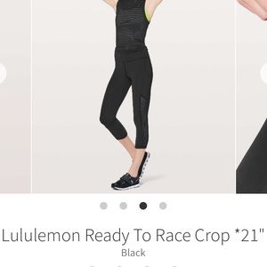 Lululemon Ready to Race Crop
